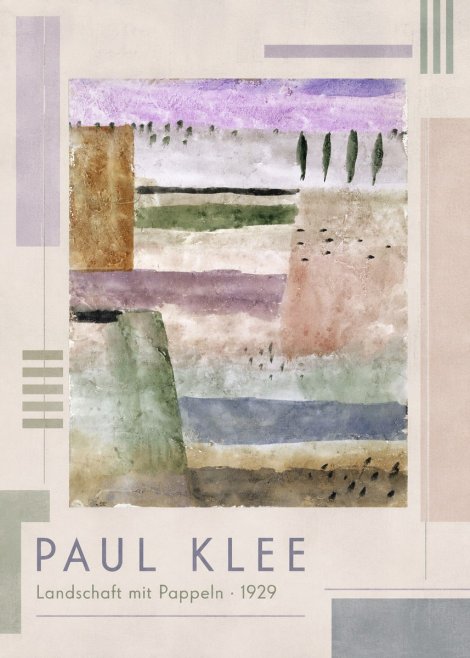 Paul Klee Landschaft Mit Pappeln No1 - Plakat