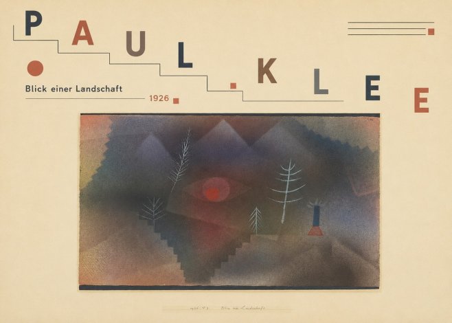 Paul Klee Blick Einer Landschaft No3 - Plakat