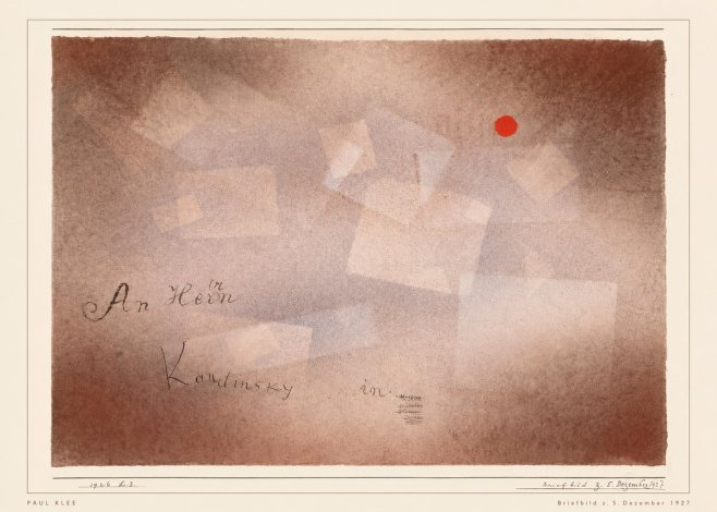 Paul Klee Briefbild Z. 5. Dezember 1927 No5 - Plakat