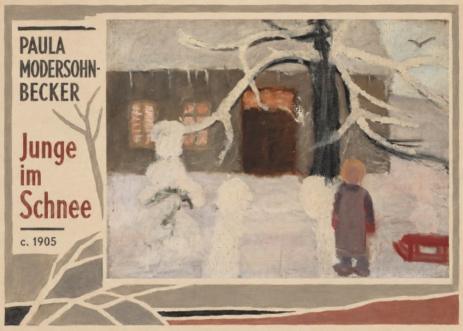 Paula Modersohn-Becker Junge Im Schnee No2 - Plakat