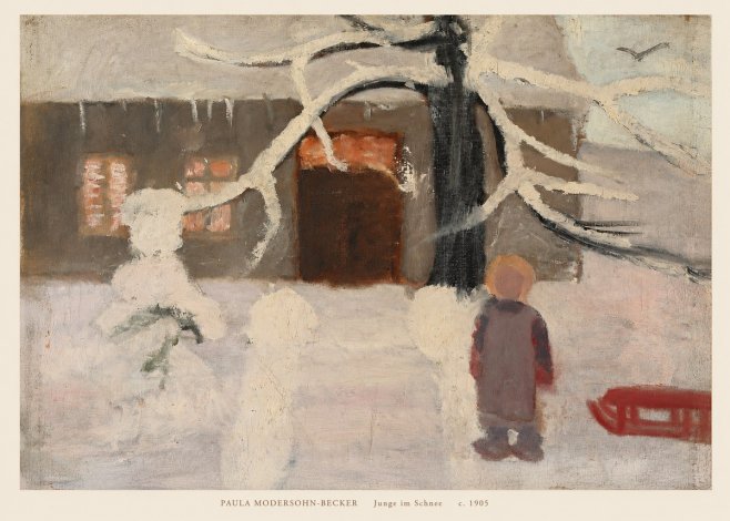 Paula Modersohn-Becker Junge Im Schnee No6 - Plakat