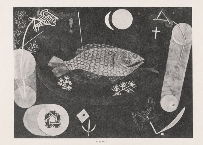 Paul Klee Abstract Fish No6 - Plakat