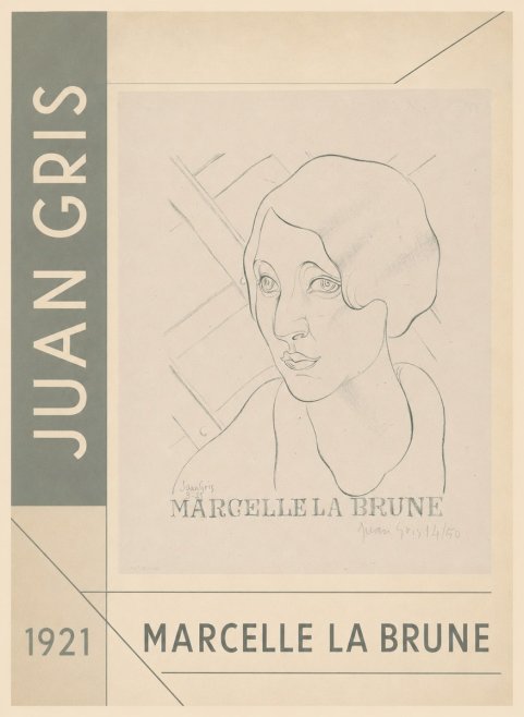 Juan Gris Marcelle La Brune II No2 - Plakat