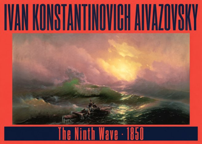 Ivan Konstantinovich Aivazovsky The Ninth Wave II No4 - Plakat
