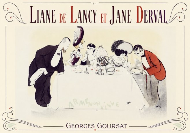 Georges Goursat Liane De Lancy Et Jane Derval No3 - Plakat