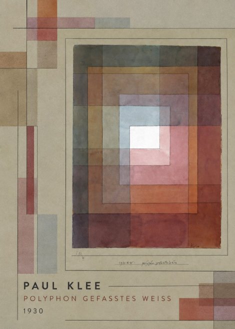 Paul Klee Polyphon Gefasstes Weiss No2 - Plakat