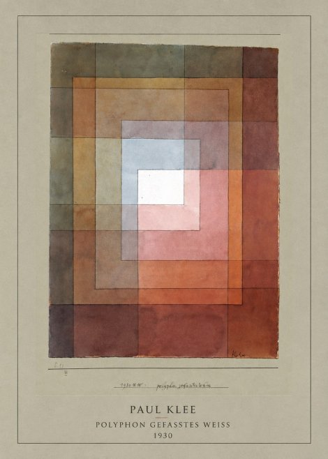 Paul Klee Polyphon Gefasstes Weiss No4 - Plakat