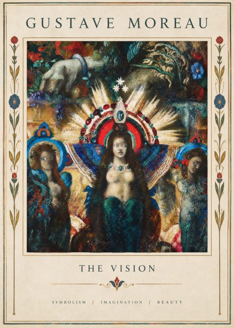 Gustave Moreau L'apparition I No5 - Plakat