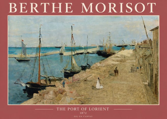 Berthe Morisot The Port of Lorient No5 - Plakat
