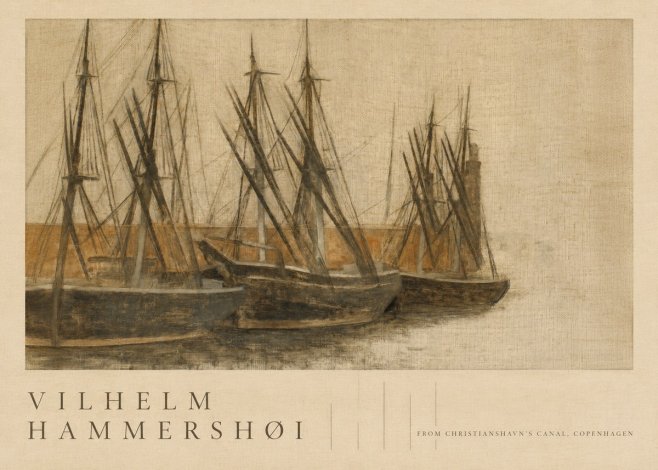 Vilhelm Hammershøi From Christianshavn's Canal, Copenhagen No5 - Plakat