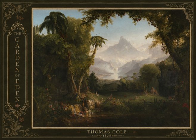 Thomas Cole The Garden of Eden I No2 - Plakat