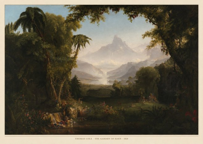 Thomas Cole The Garden of Eden I No6 - Plakat