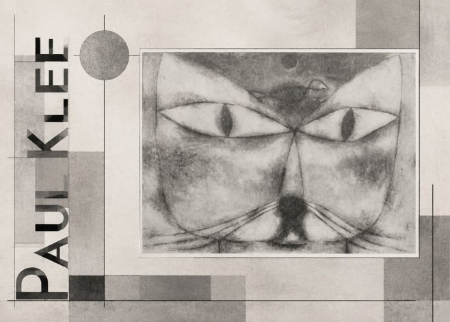Paul Klee Cat and Bird No6 - Plakat