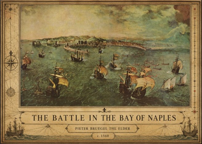 Pieter Bruegel The Battle in the Bay of Naples No2 - Plakat