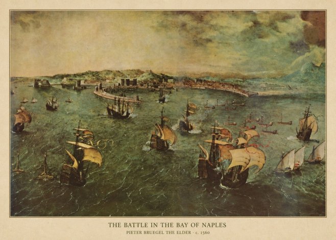 Pieter Bruegel The Battle in the Bay of Naples No4 - Plakat