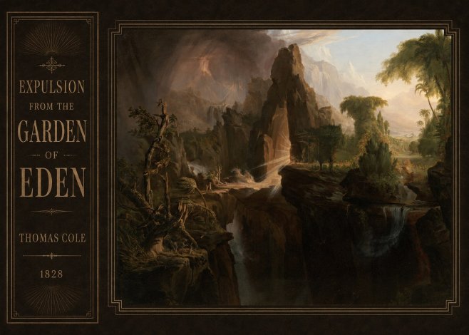 Thomas Cole Expulsion from the Garden of Eden I No2 - Plakat