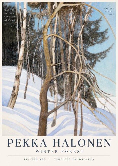 Pekka Halonen Winter Forest III No3 - Plakat