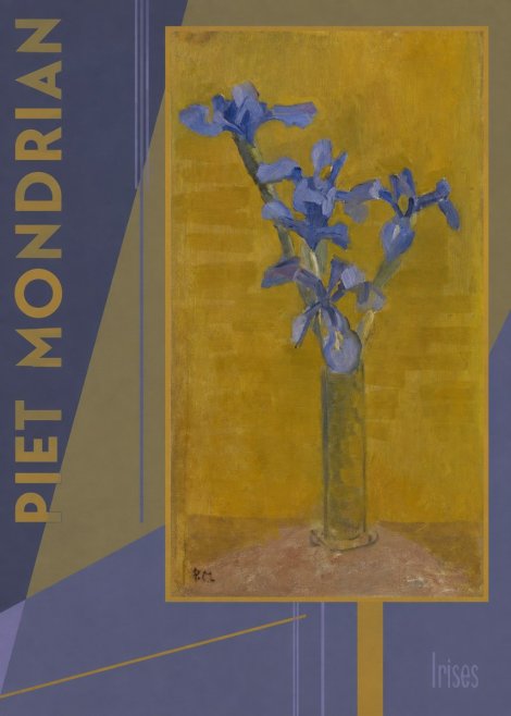 Piet Mondrian Irises No4 - Plakat