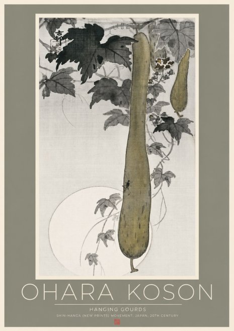 Ohara Koson Hanging Gourds No2 - Plakat