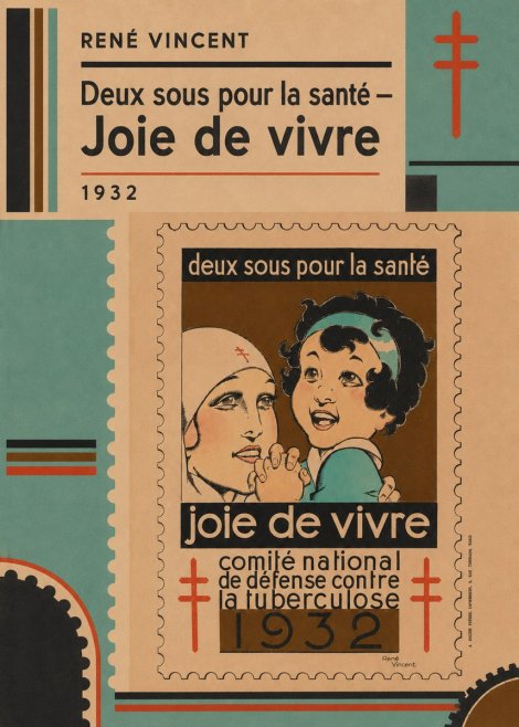 René Vincent Deux Sous Pour La Santé - Joie De Vivre No4 - Plakat
