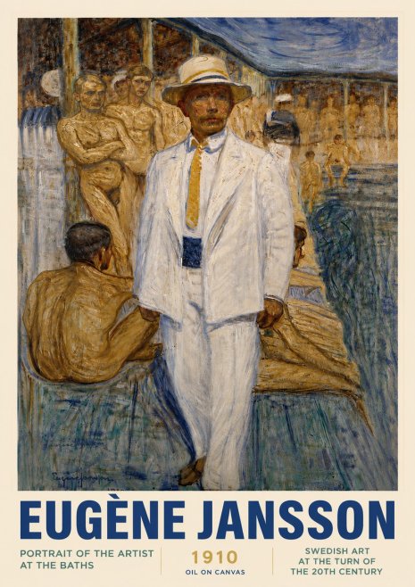 Eugène Jansson Portrait of the Artist at the Baths No4 - Plakat