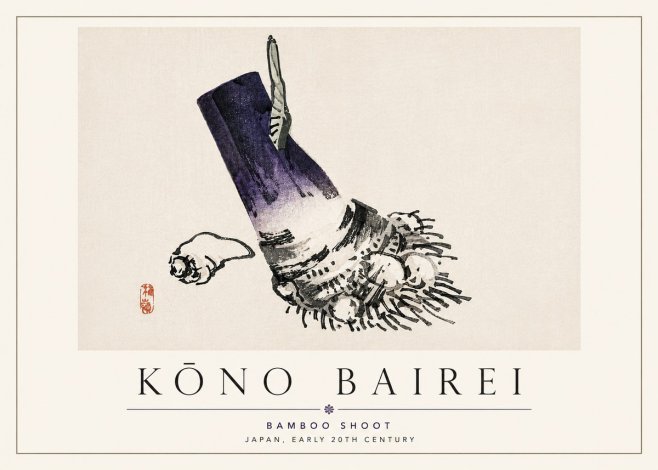 Kōno Bairei Bamboo Shoot No6 - Plakat