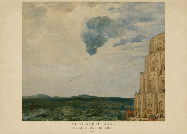 Pieter Bruegel The Tower of Babel VIII No6 - Plakat