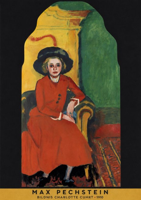 Max Pechstein Bildnis Charlotte Cuhrt No5 - Plakat