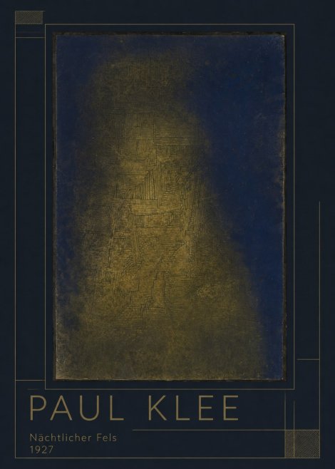 Paul Klee Nächtlicher Fels No1 - Plakat