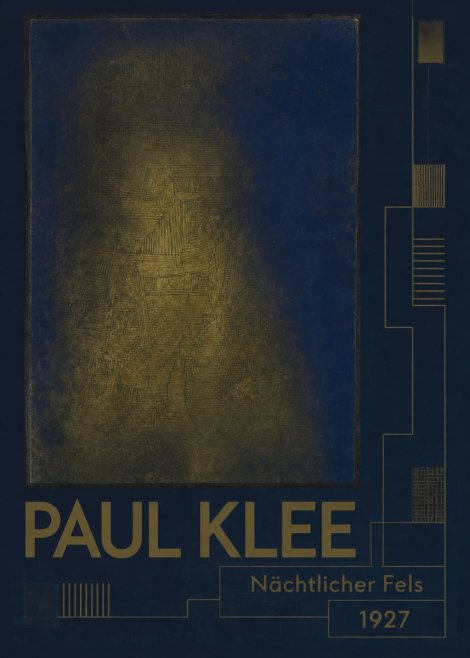 Paul Klee Nächtlicher Fels No2 - Plakat