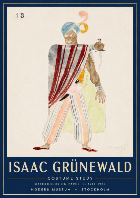 Isaac Grünewald Costume Study III No4 - Plakat