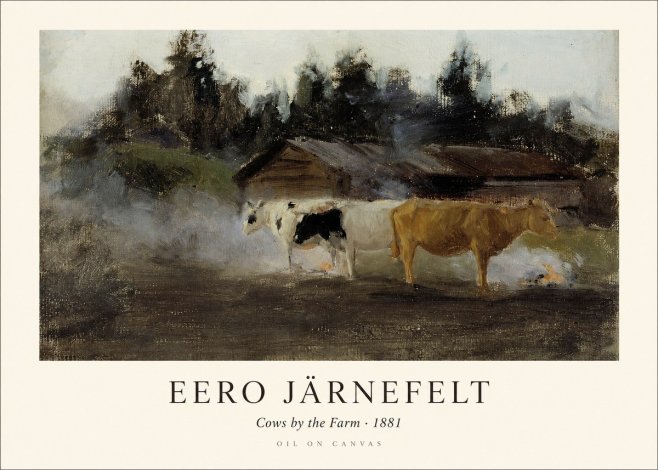 Eero Järnefelt Cows by the Farm · 1881 No1 - Plakat