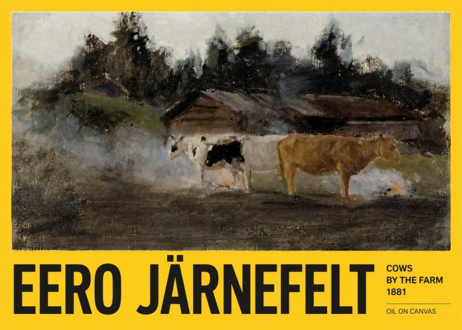 Eero Järnefelt Cows by the Farm · 1881 No4 - Plakat