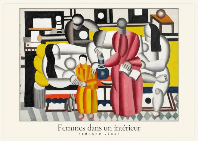 Fernand Léger Composition with Figures No2 - Plakat