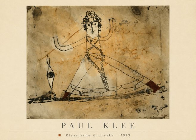 Paul Klee Klassische Groteske No4 - Plakat