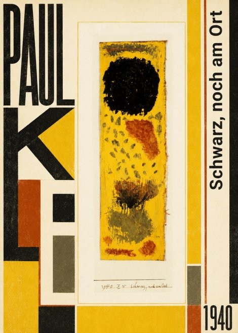 Paul Klee Schwarz, Noch Am Ort No6 - Plakat
