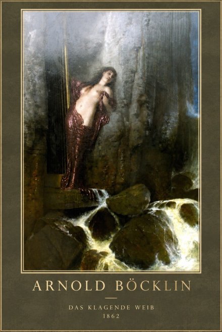 Arnold Böcklin Das Klagende Weib No1 - Plakat