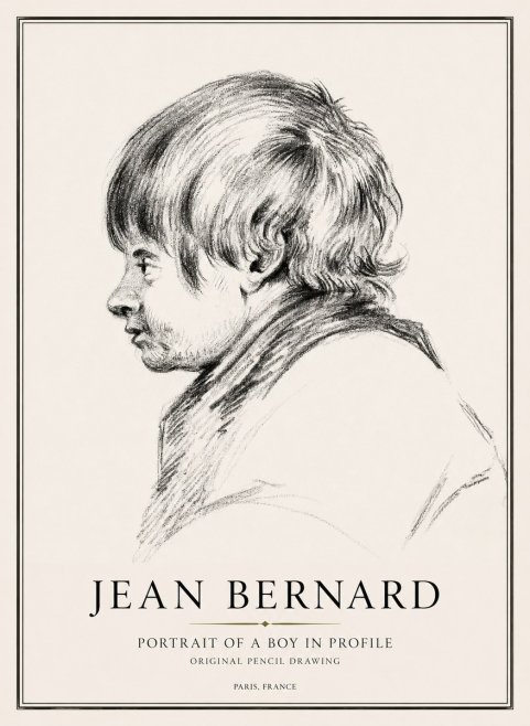 Jean Bernard Portrait Study II No3 - Plakat