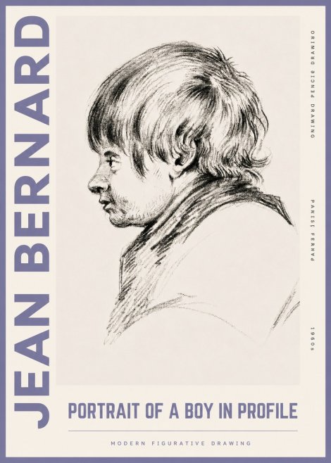 Jean Bernard Portrait Study II No6 - Plakat