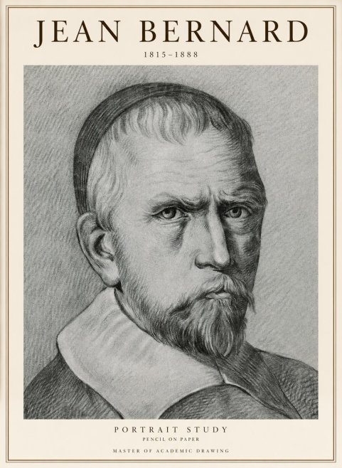 Jean Bernard Portrait Study IV No1 - Plakat
