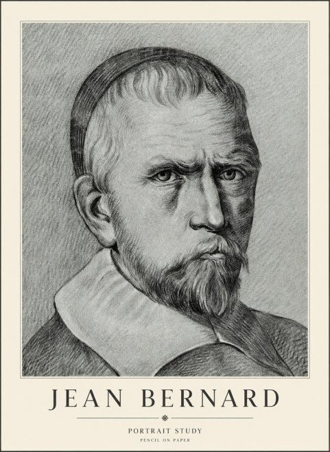 Jean Bernard Portrait Study IV No3 - Plakat