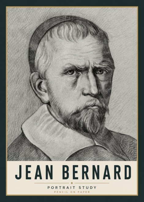 Jean Bernard Portrait Study IV No5 - Plakat