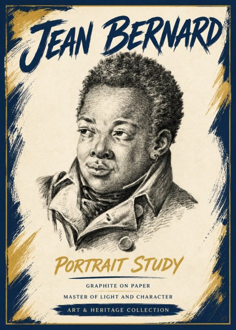 Jean Bernard Portrait Study V No5 - Plakat