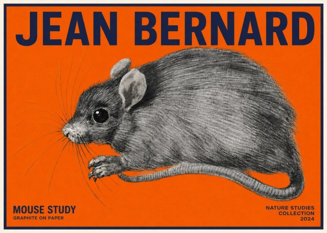 Jean Bernard Mouse Study No2 - Plakat