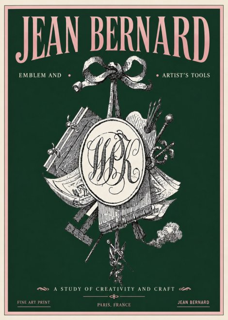 Jean Bernard Still Life with Monogram No5 - Plakat