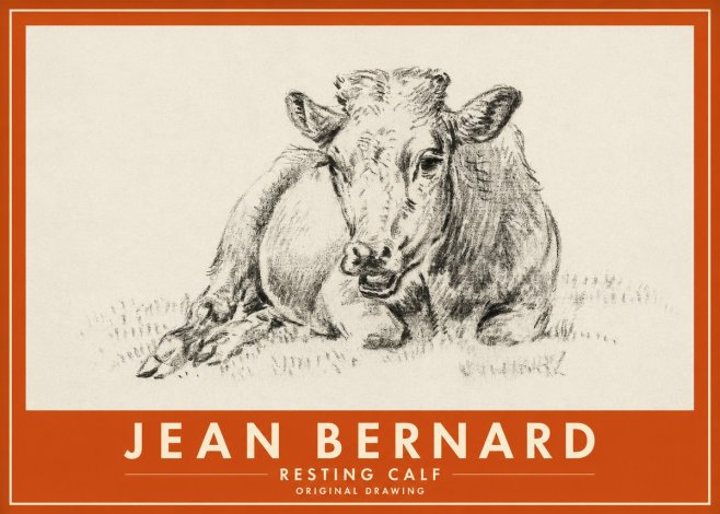Jean Bernard Resting Calf II No2 - Plakat