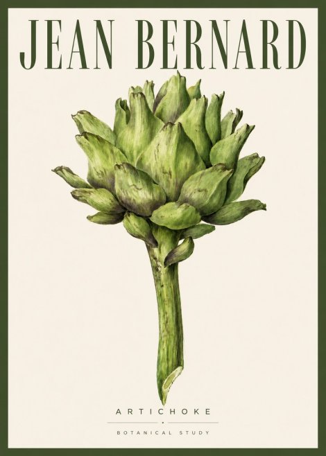 Jean Bernard Green Artichoke No5 - Plakat