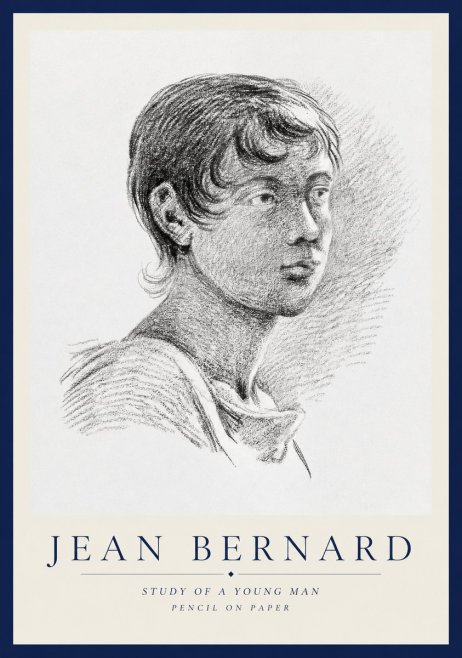 Jean Bernard Study of a Young Boy No3 - Plakat