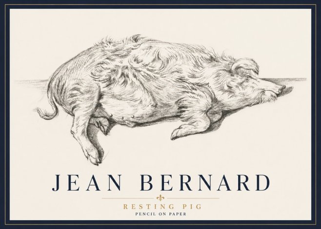 Jean Bernard Study of a Pig I No6 - Plakat