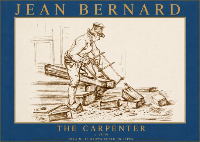 Jean Bernard The Carpenter No5 - Plakat
